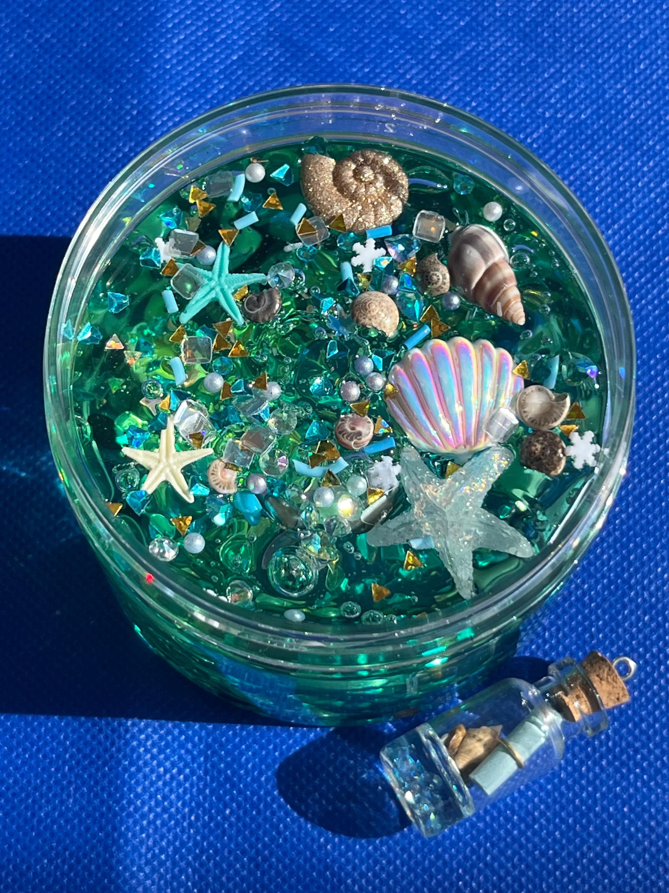 Message in the bottle Slime / Sparkles / Clear slime / Cheap Slime / Butter Slime/ Charm Slime/ Party Favors/Stickes/kids / Scent/Girl /boy