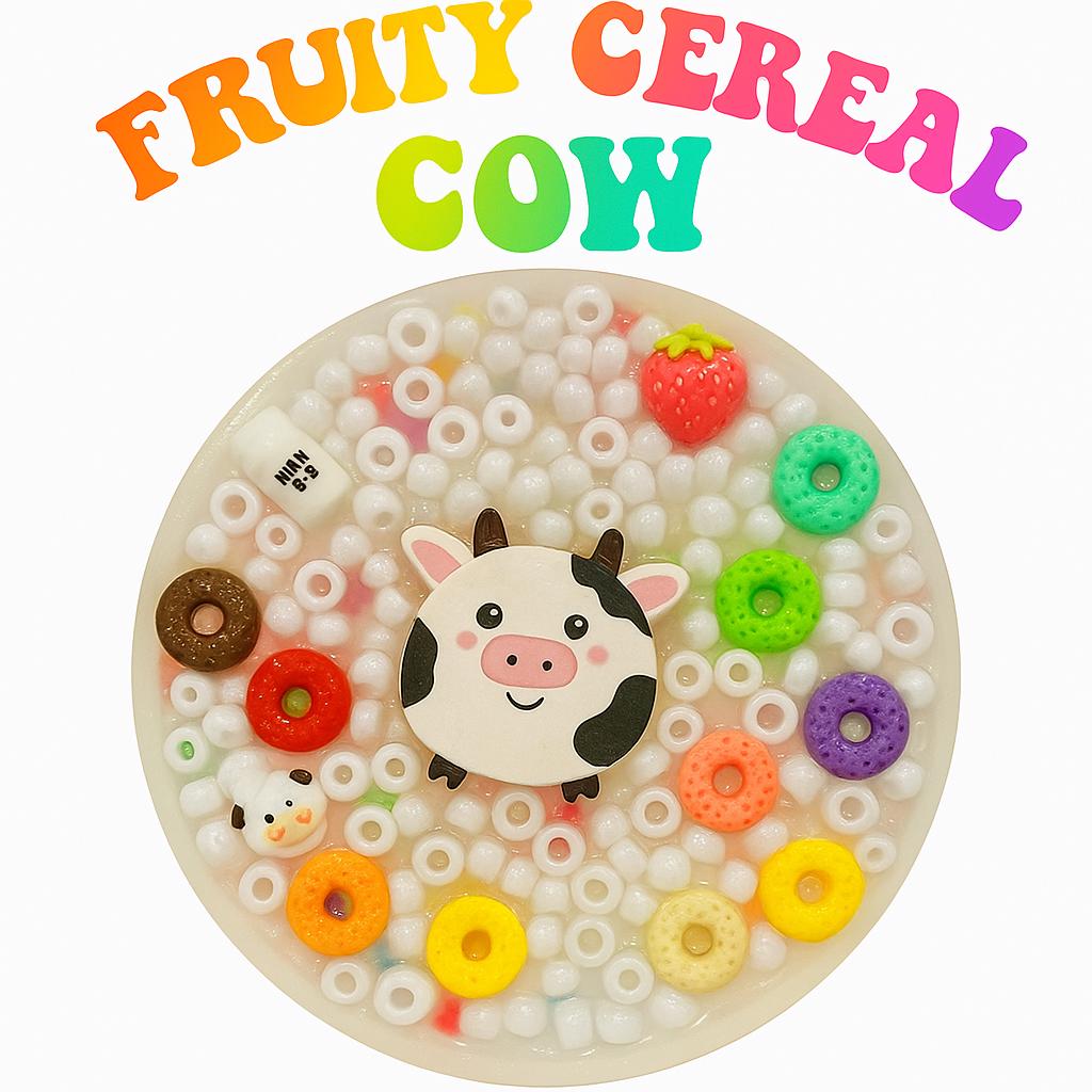 Adorable Milk and Cereal 5" Picky Pad for a Cute and Calm Day! – Sensory Fidget Pad– Therapy Toy-   Stress and Anxiety Relief - Skin Picky-
