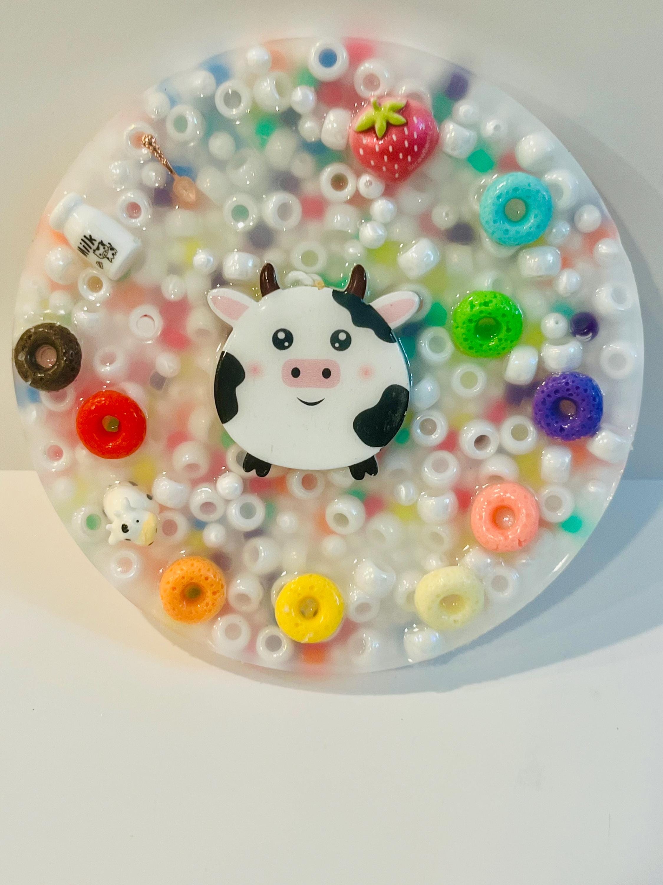 Adorable Milk and Cereal 5" Picky Pad for a Cute and Calm Day! – Sensory Fidget Pad– Therapy Toy-   Stress and Anxiety Relief - Skin Picky-