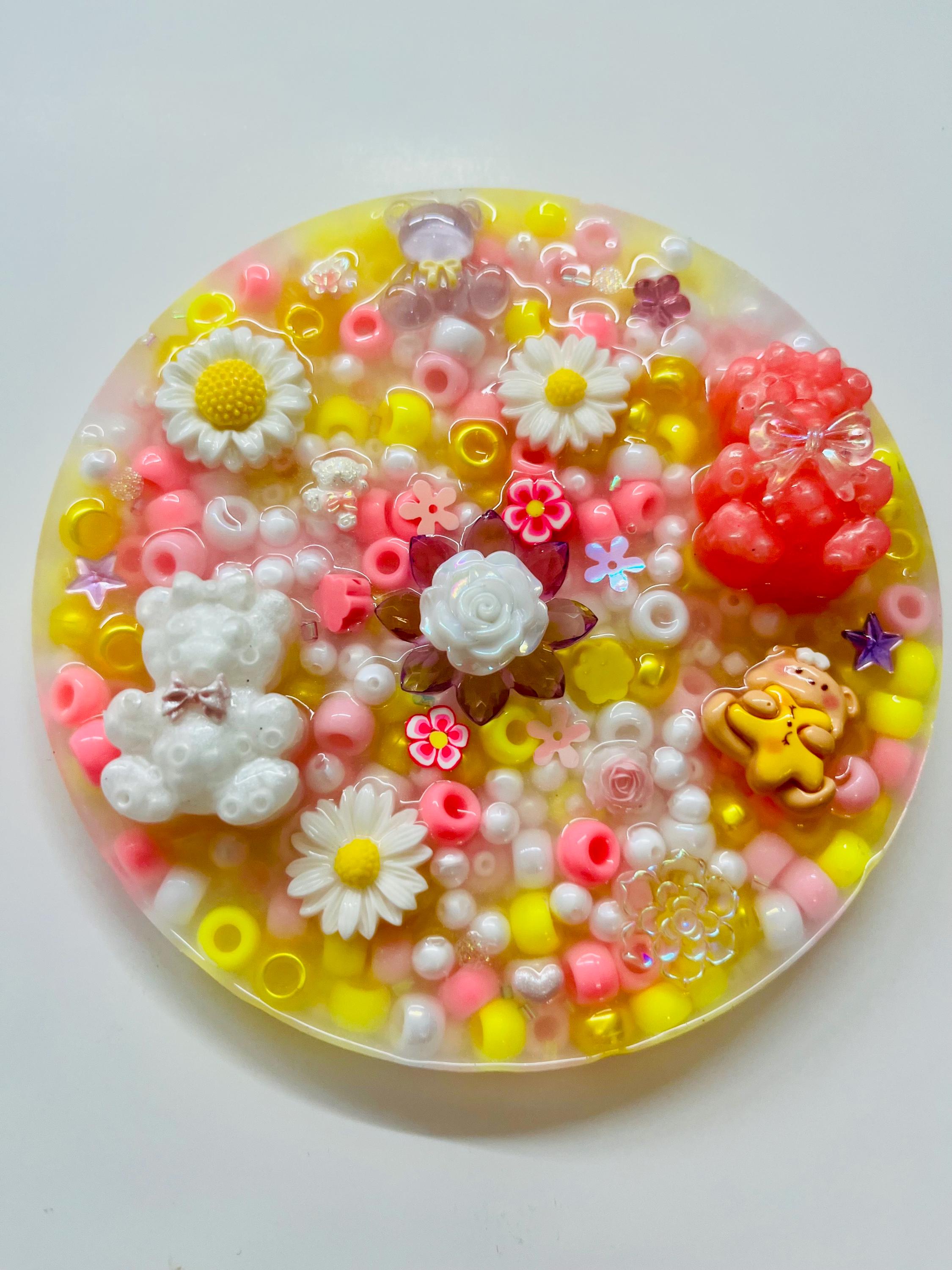 5” Inches Daisy Bear Sensory Picky Pad – Therapeutic Fidget Toy for Anxiety Relief, Travel & Desk Play, Dermatillomania, ADHD, Skin Picking