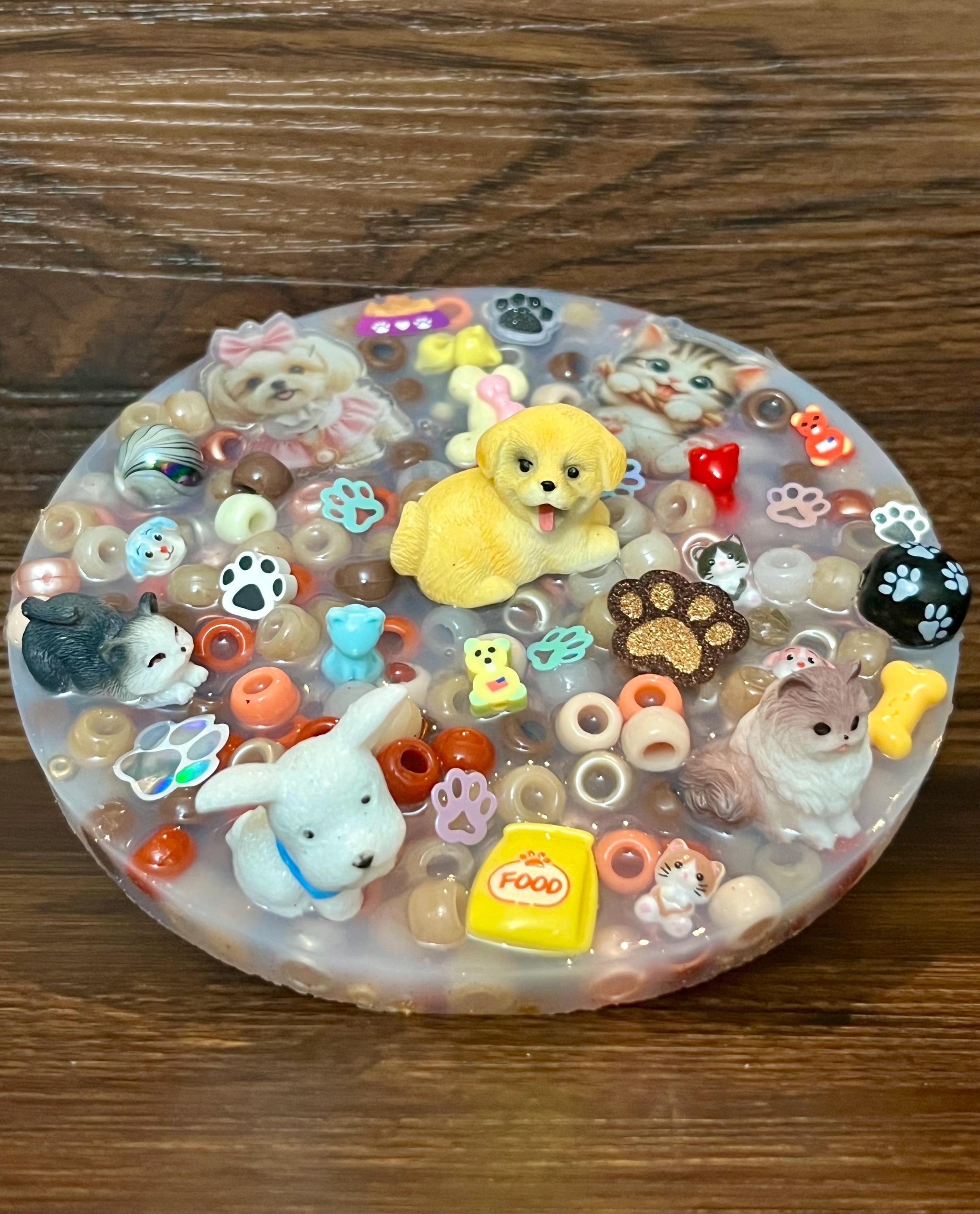 5” Inches  Take Me Home Picky Pad Full of Beads , Silicone Pad for Skin Picking,  Stress & Anxiety Relief , Dermatillomania