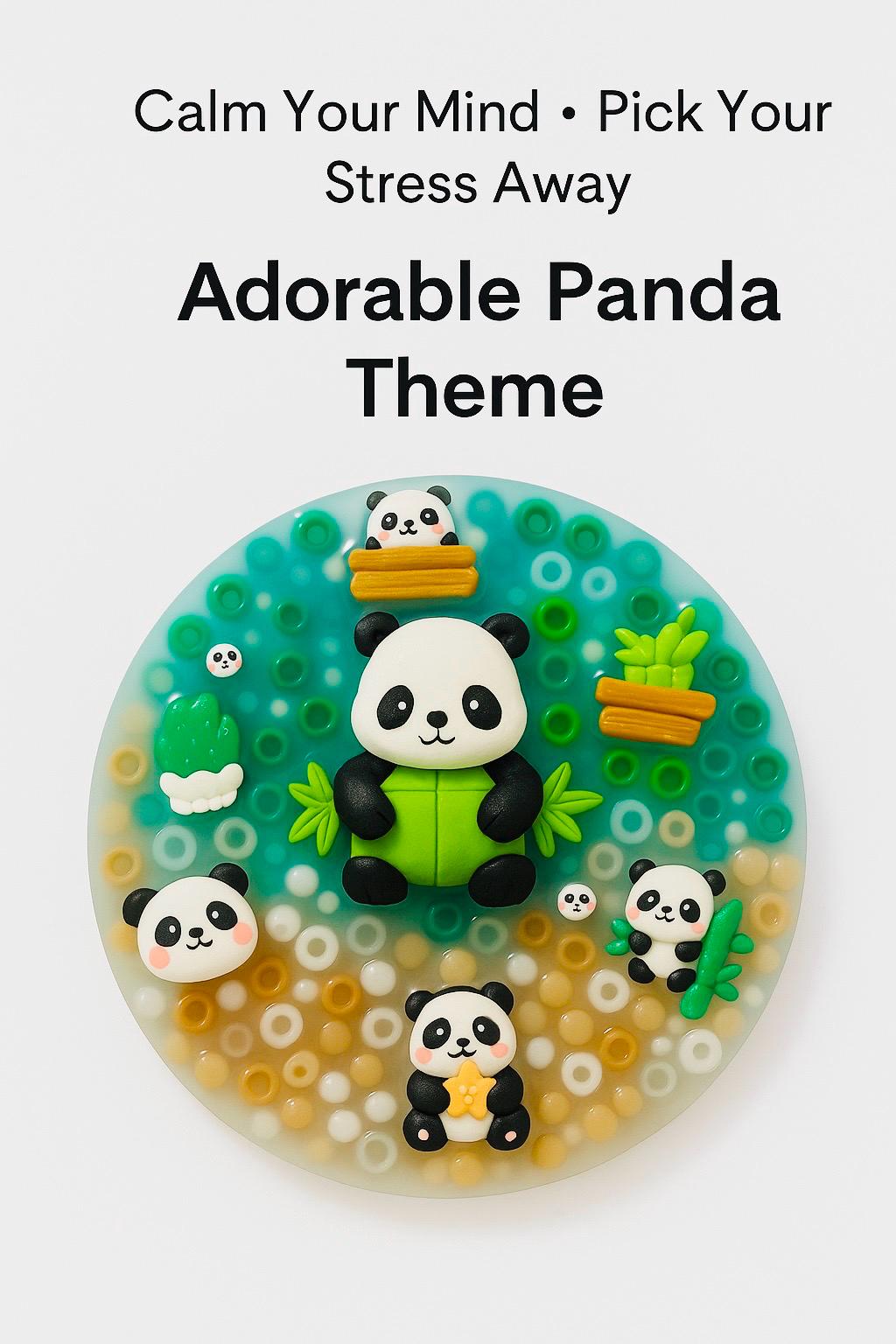 Kawaii Panda Sensory Fidget Pad - 5 Inch