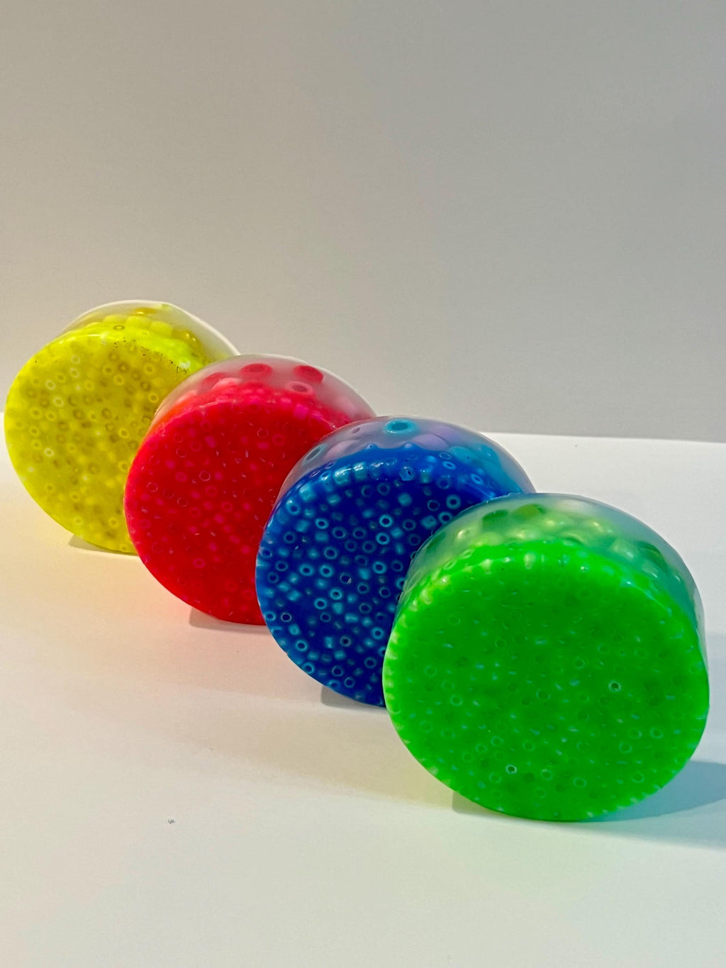 Therapeutic Picky Pad Set of 2, Silicone Fidget for Skin Picking, Anxiety Relief - Sensory Toy for SPD,  ADHD, & OCD. Fluorescent tones