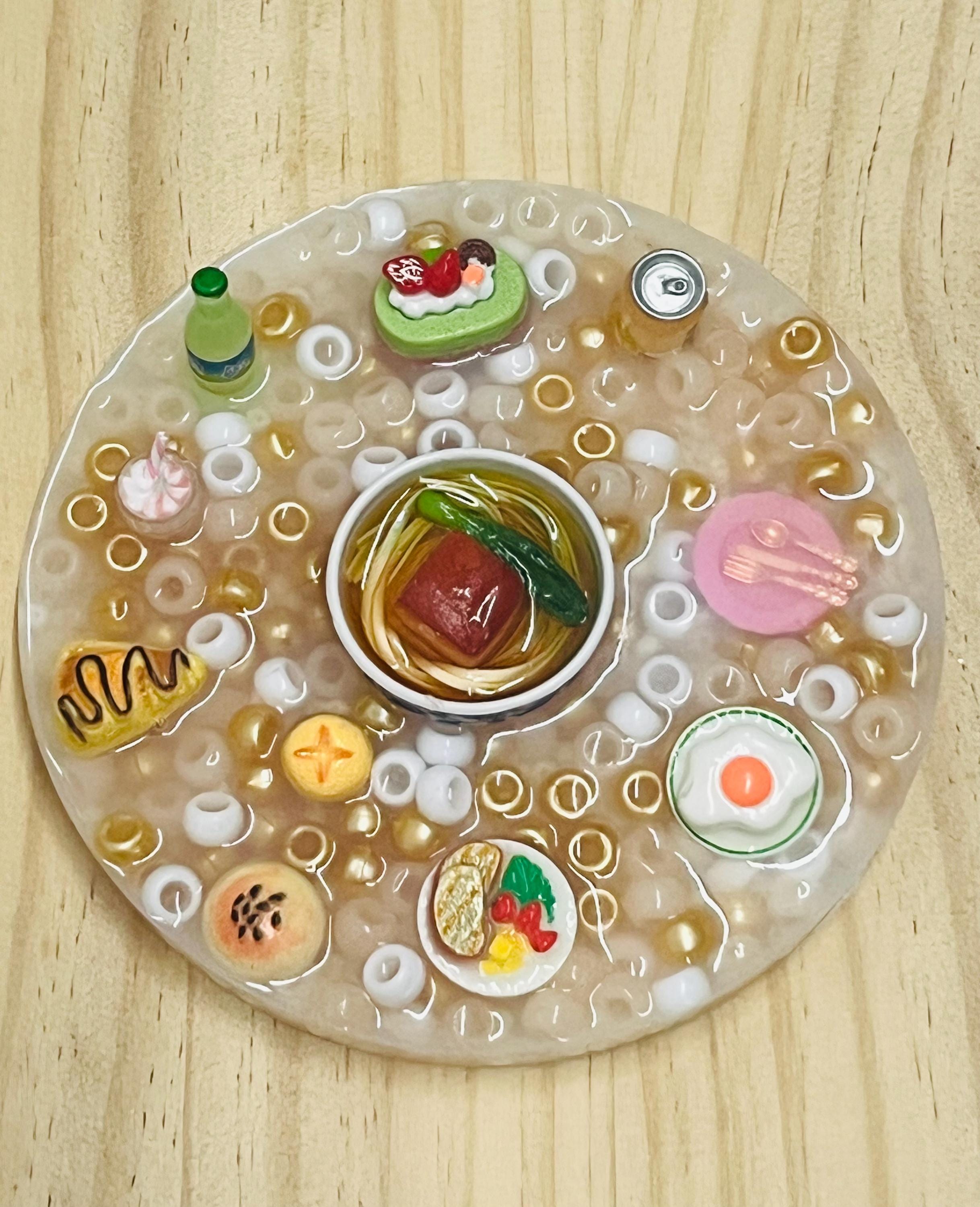 5” Inches Mini Food Anxiety picky pad,Sensory Fidget, Pad for Skin Picking, Stress & Anxiety Relief,Dermatillomania, pick pad full of beads