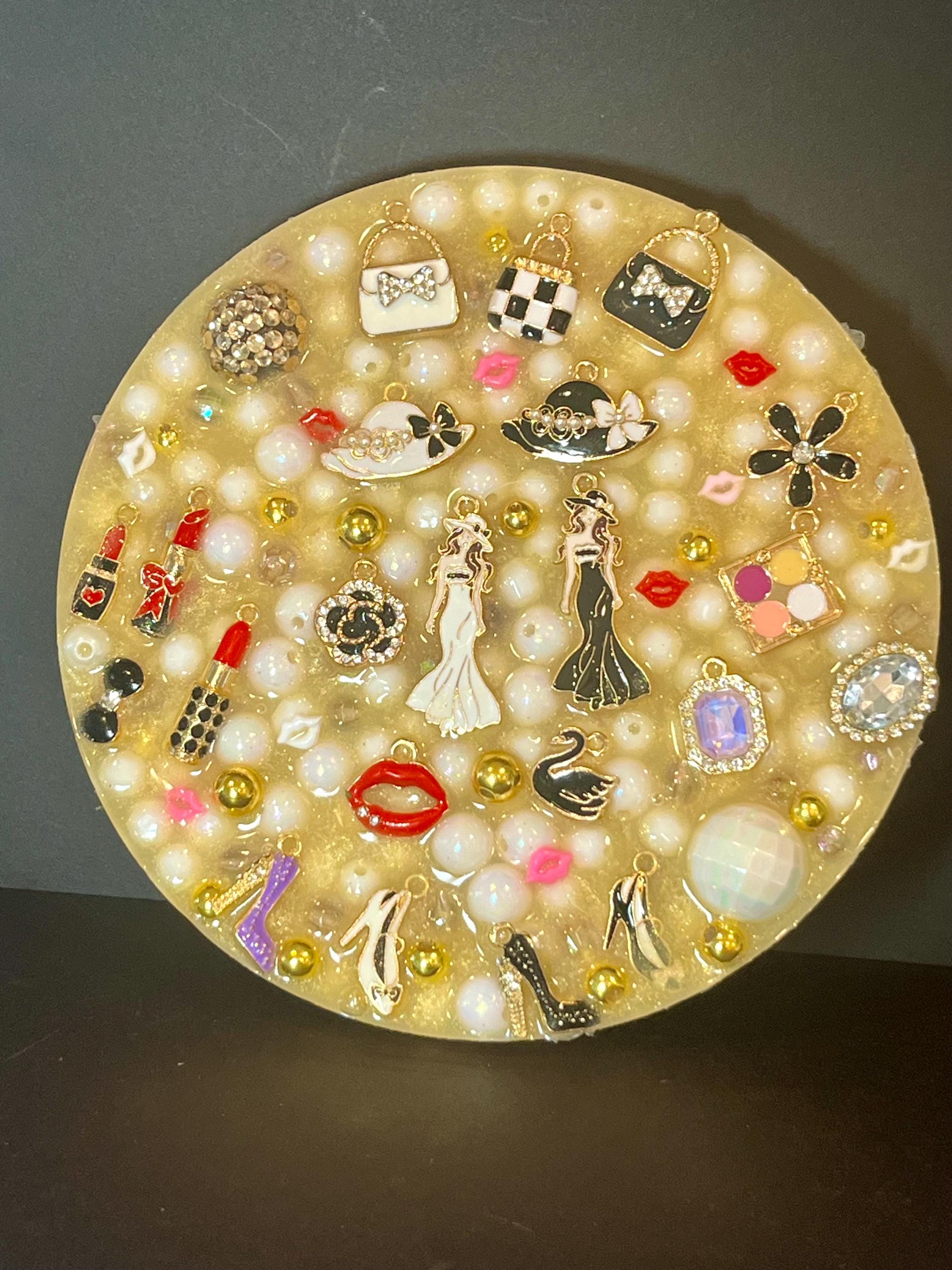 5” Satisfying Skin-Picky Pad Black and White Full of Beads, Silicone Pad for Skin Picking, Fidget Pick Toys, Stress and Anxiety Relief