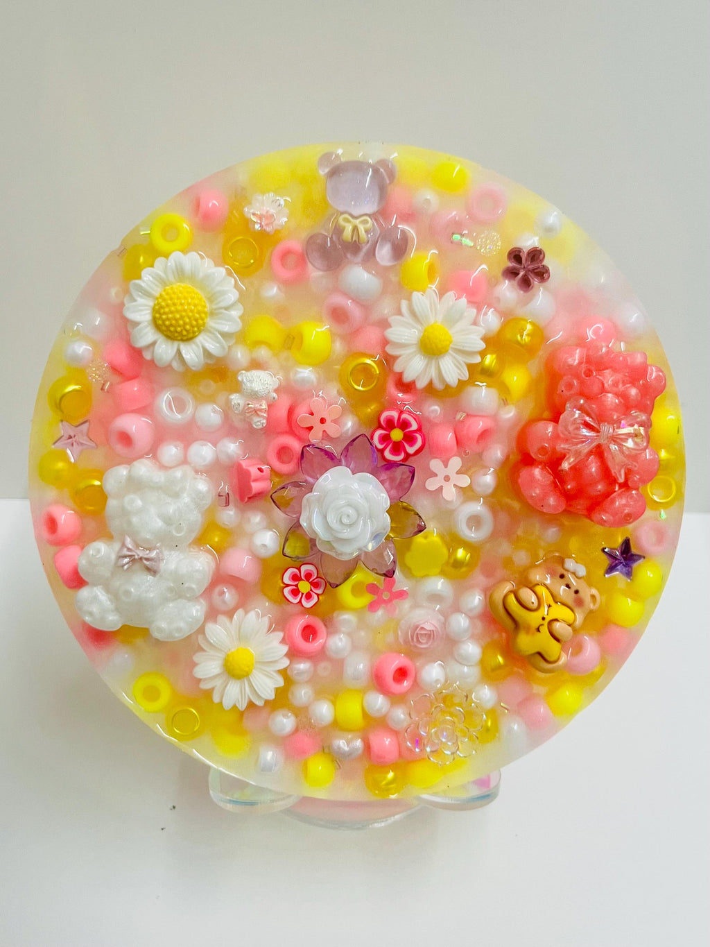 5” Inches Daisy Bear Sensory Picky Pad – Therapeutic Fidget Toy for Anxiety Relief, Travel & Desk Play, Dermatillomania, ADHD, Skin Picking