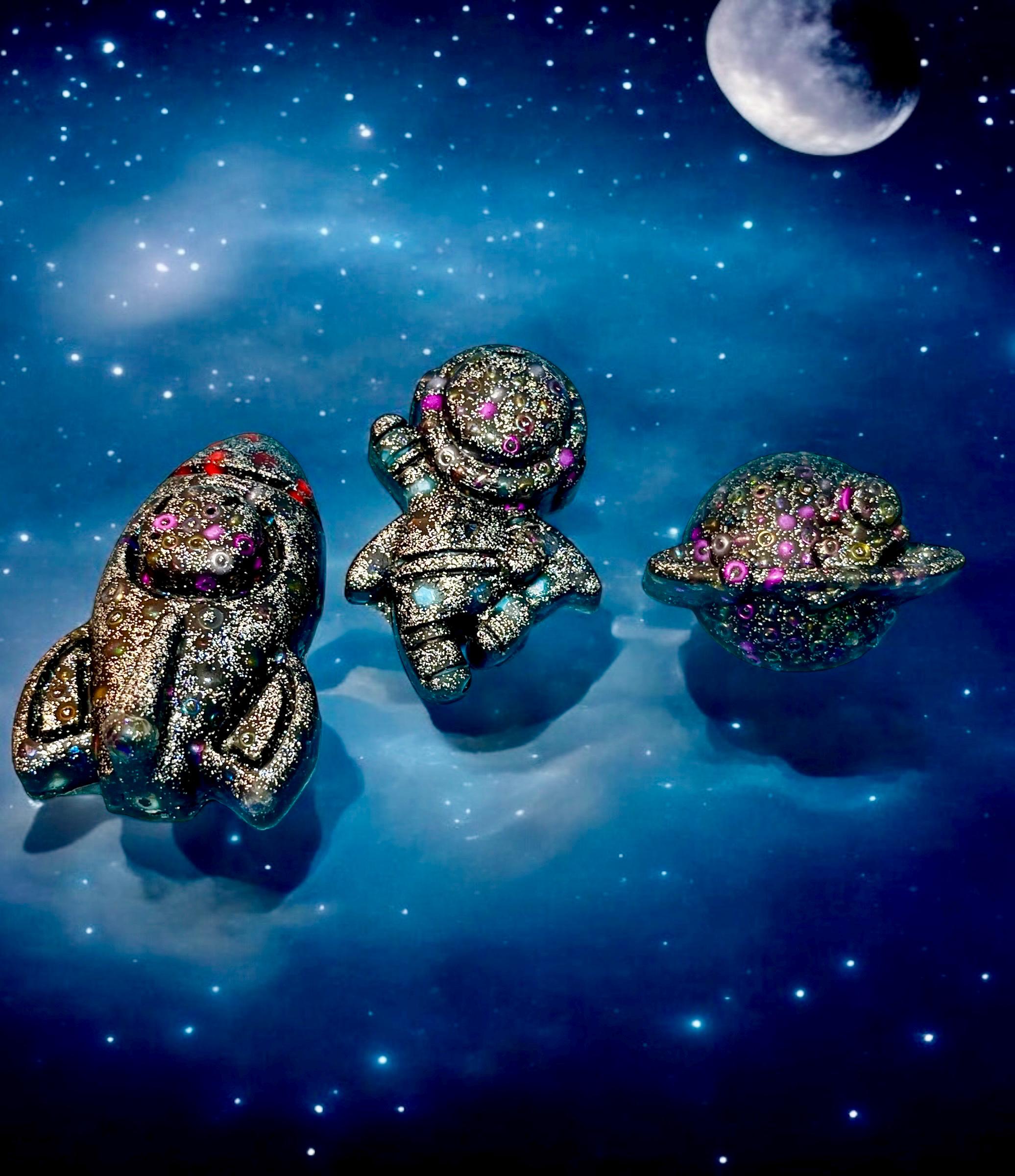 Galactic Trio Outer Space Sensory Fidget Pad