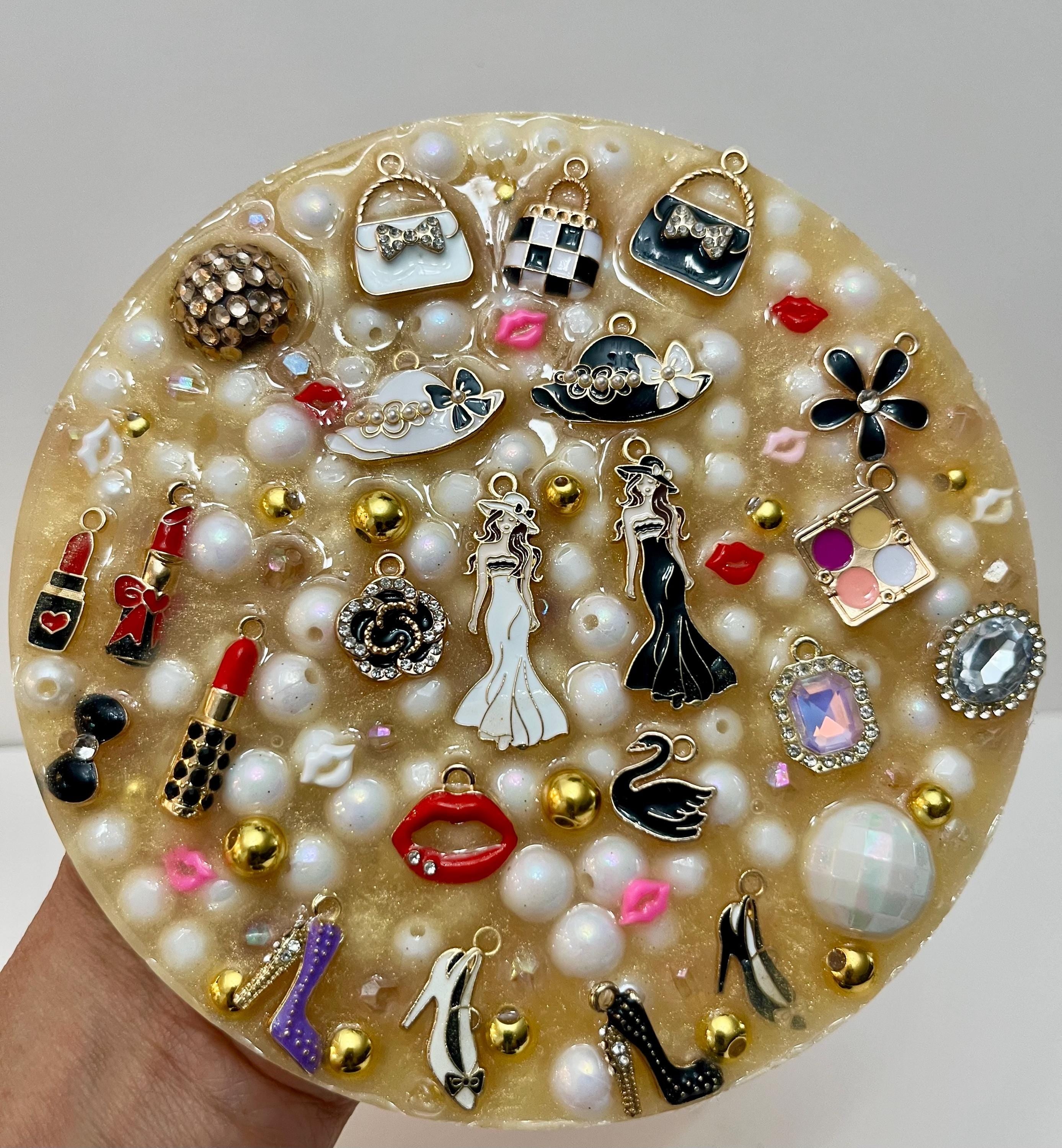 5” Satisfying Skin-Picky Pad Black and White Full of Beads, Silicone Pad for Skin Picking, Fidget Pick Toys, Stress and Anxiety Relief