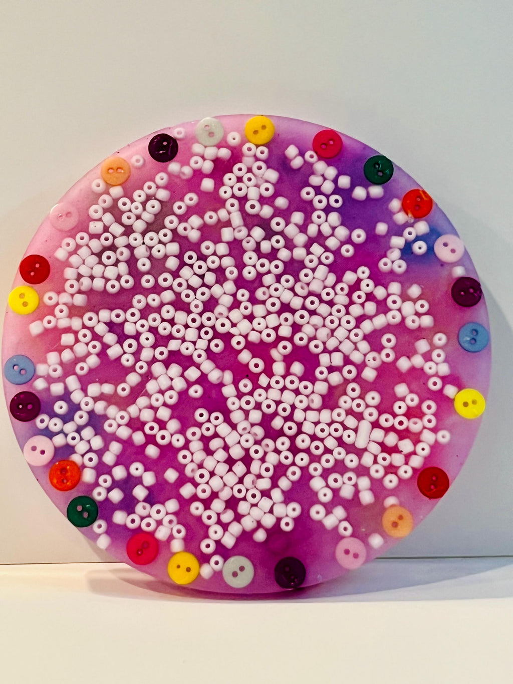 5” Inches Therapeutic  Flower Button Garden    Picky Pad- Sensory Stress Relief- Reusable Craftable Buttons- Fidget Toys- Skin Picky