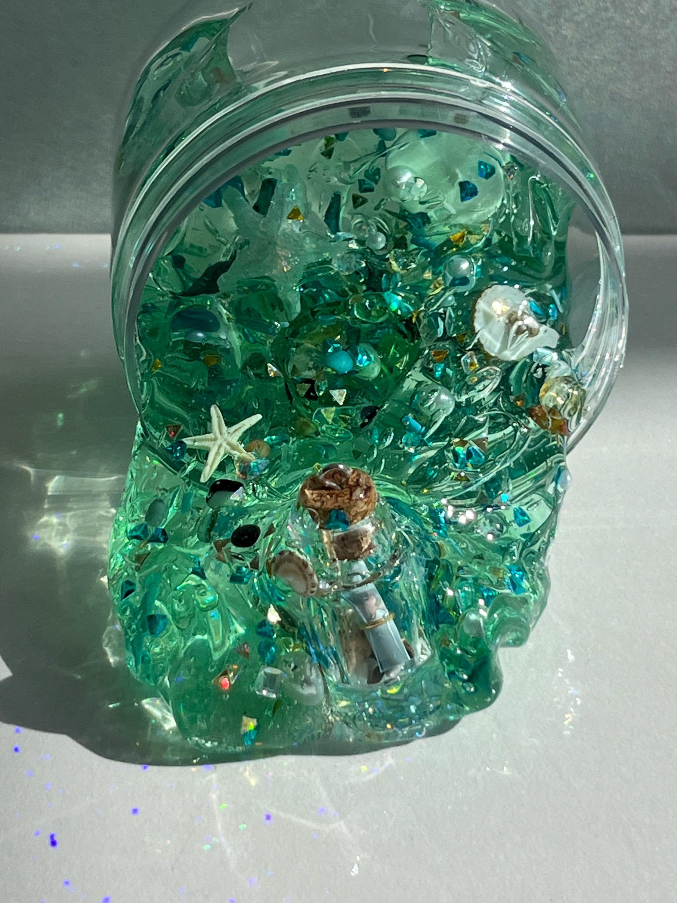 Message in the bottle Slime / Sparkles / Clear slime / Cheap Slime / Butter Slime/ Charm Slime/ Party Favors/Stickes/kids / Scent/Girl /boy