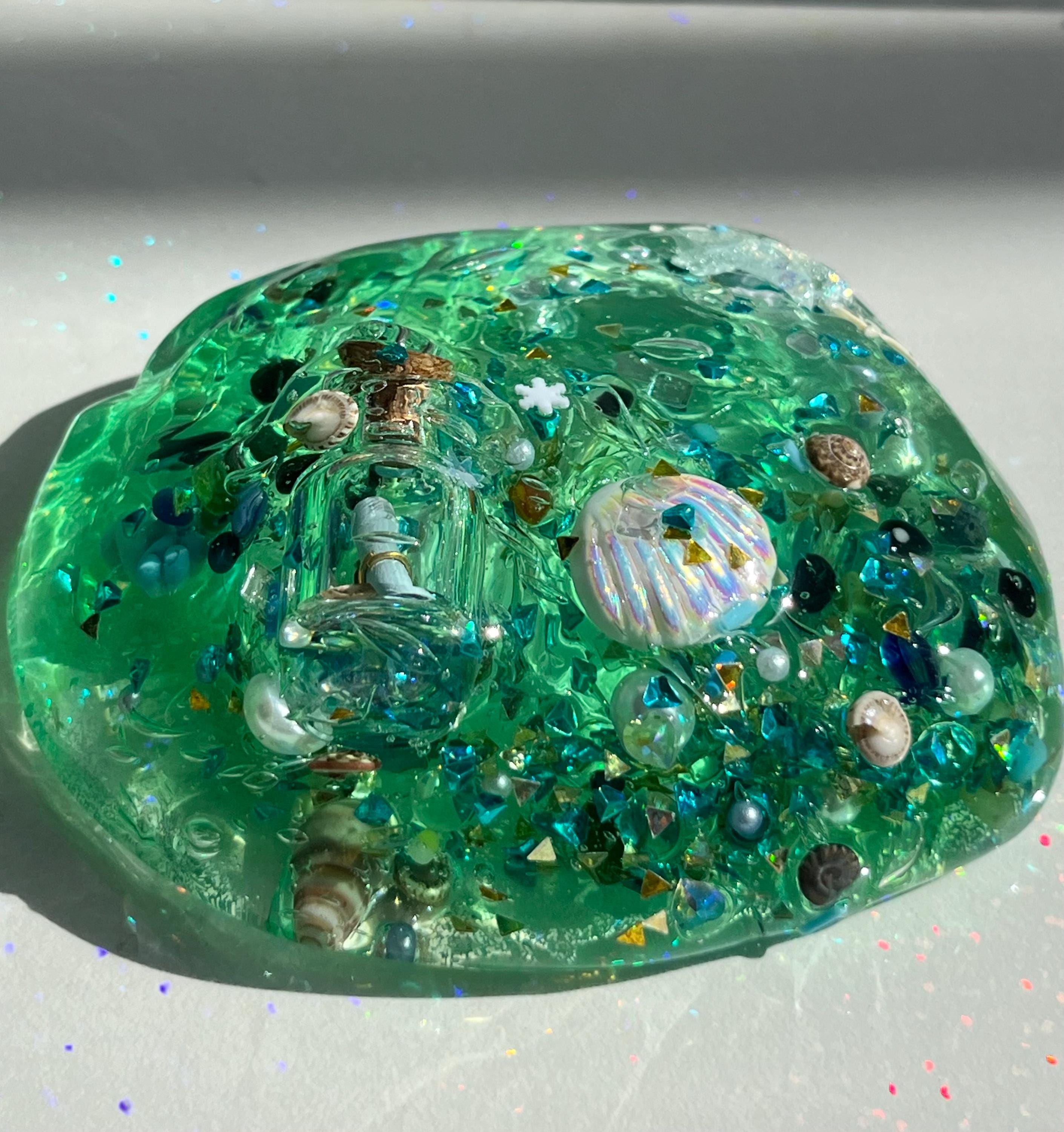 Message in the bottle Slime / Sparkles / Clear slime / Cheap Slime / Butter Slime/ Charm Slime/ Party Favors/Stickes/kids / Scent/Girl /boy