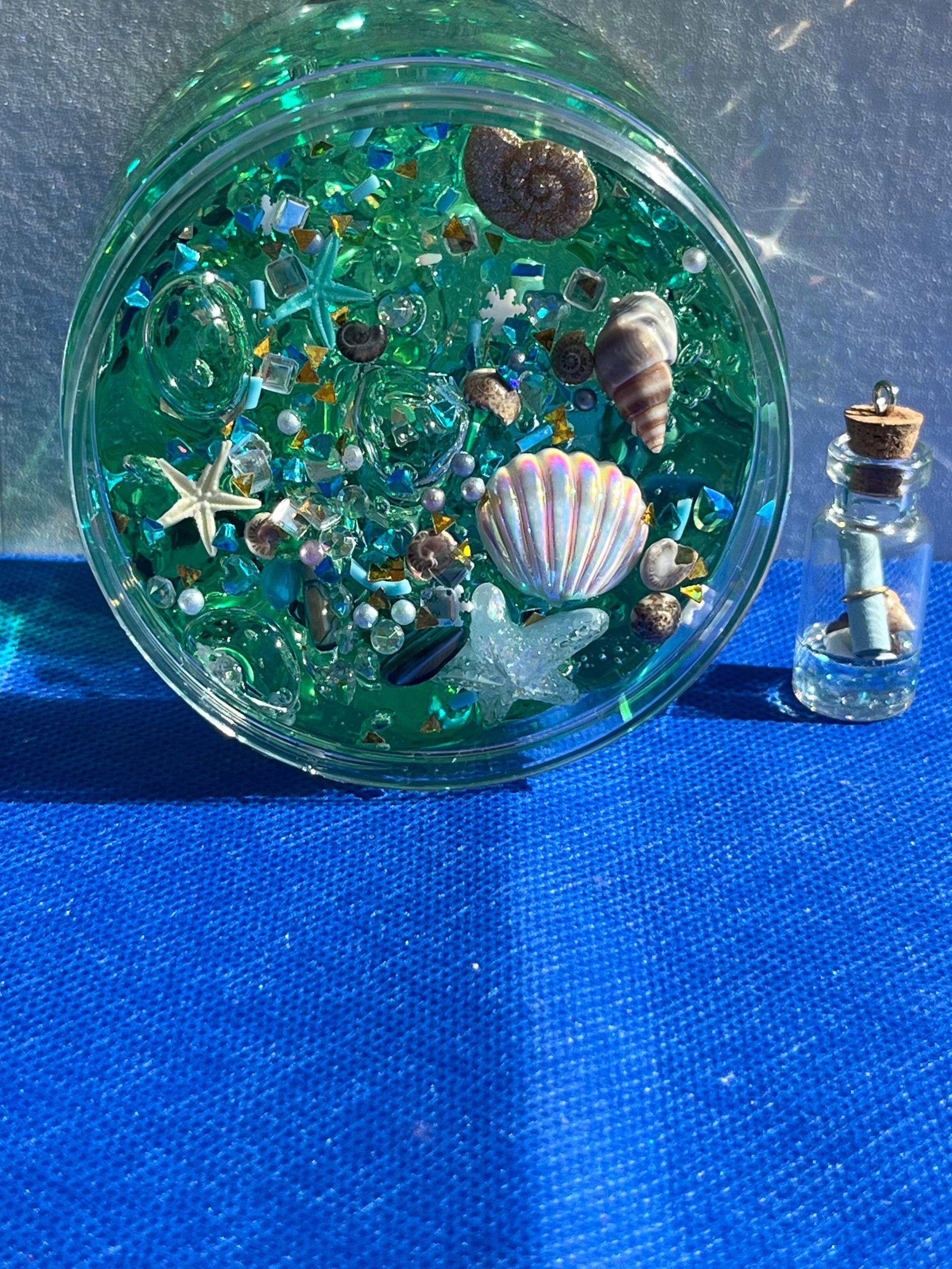 Message in the bottle Slime / Sparkles / Clear slime / Cheap Slime / Butter Slime/ Charm Slime/ Party Favors/Stickes/kids / Scent/Girl /boy