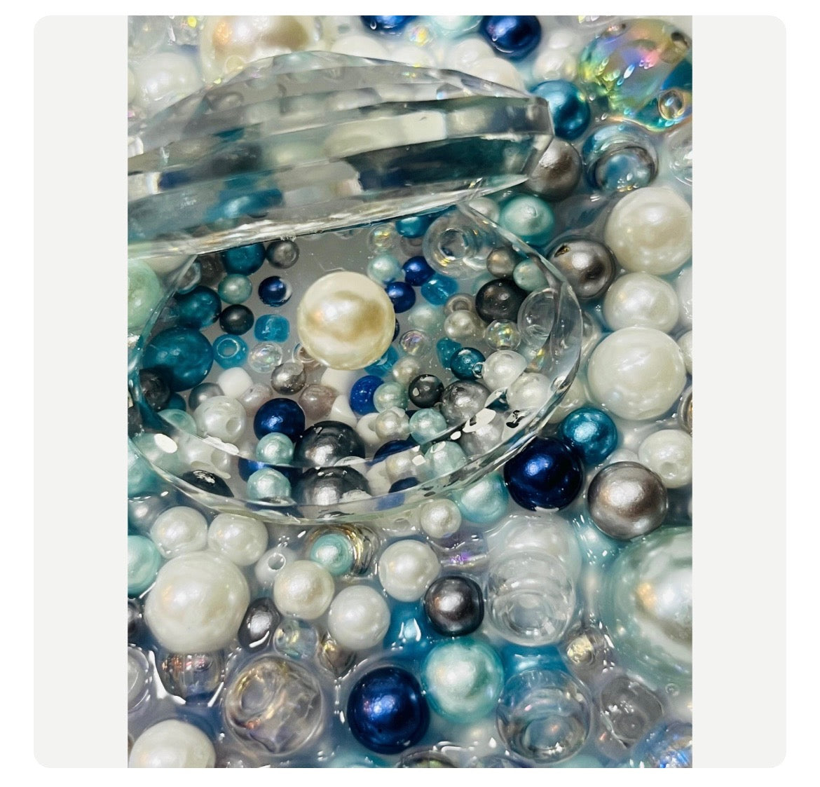 Handmade Pearl Picky Pad | Crystal Sensory Fidget Toy, Desk Decor, Anxiety Relief