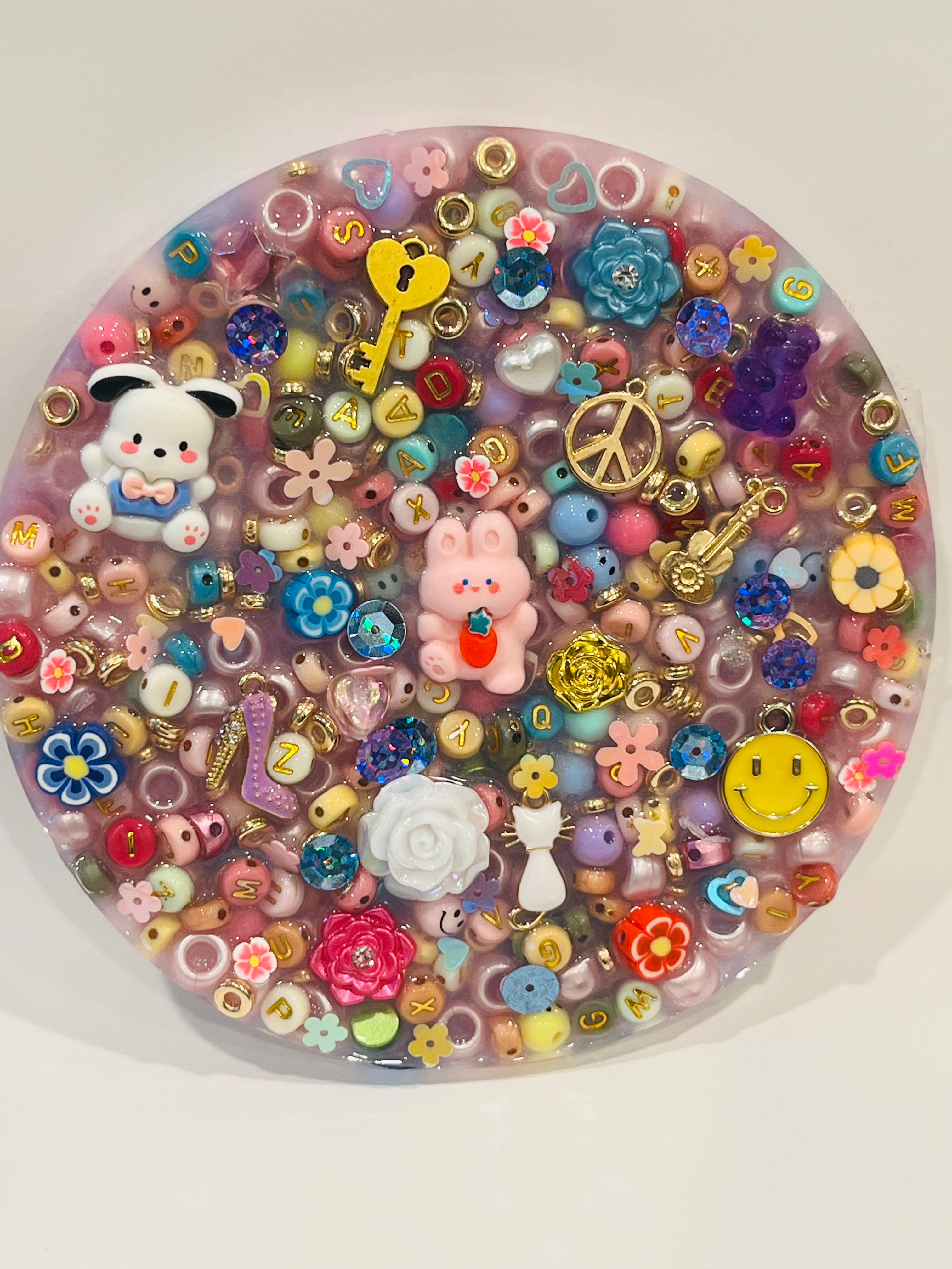 Friendship Beads Sensory Picky Pad: Kawaii Charms Fidget Toy