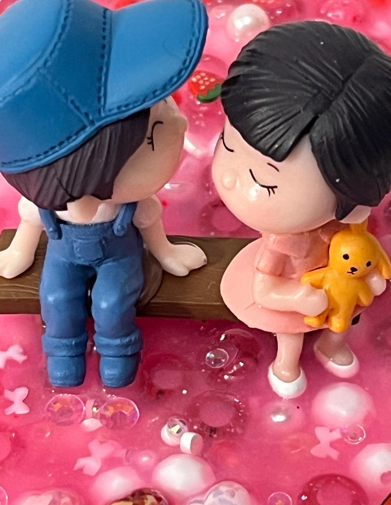 Sweet Dream – Strawberry Kiss | Limited Edition Valentine Picky Pad | Sensory Fidget Pad | Romantic Handmade Gift/ Toy for Stress & Relief