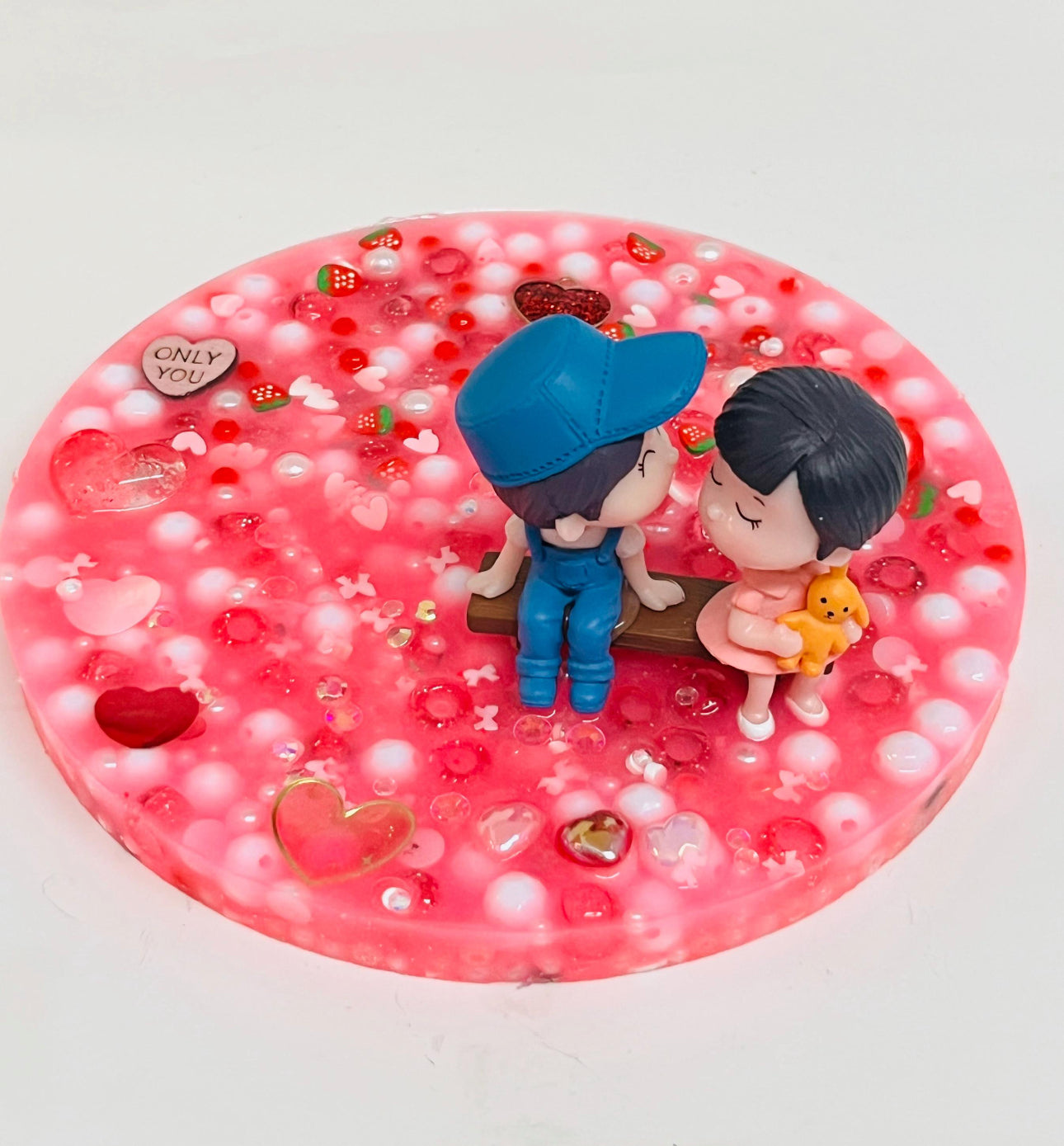 Sweet Dream – Strawberry Kiss | Limited Edition Valentine Picky Pad | Sensory Fidget Pad | Romantic Handmade Gift/ Toy for Stress & Relief