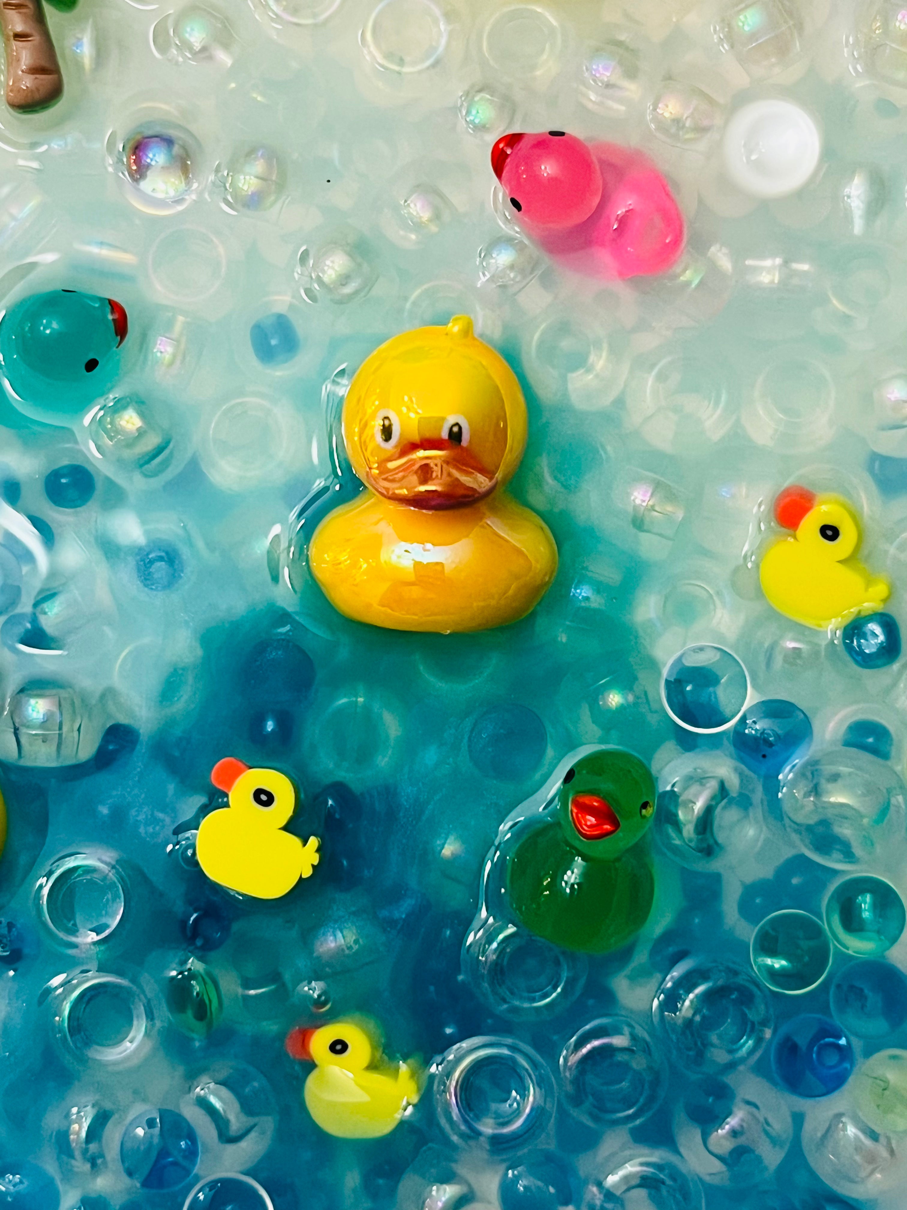 Duck Sensory Picky Pad - Handmade Silicone Fidget Toy, Stress Relief Gift, Cute Kawaii acrylic Duck Pad