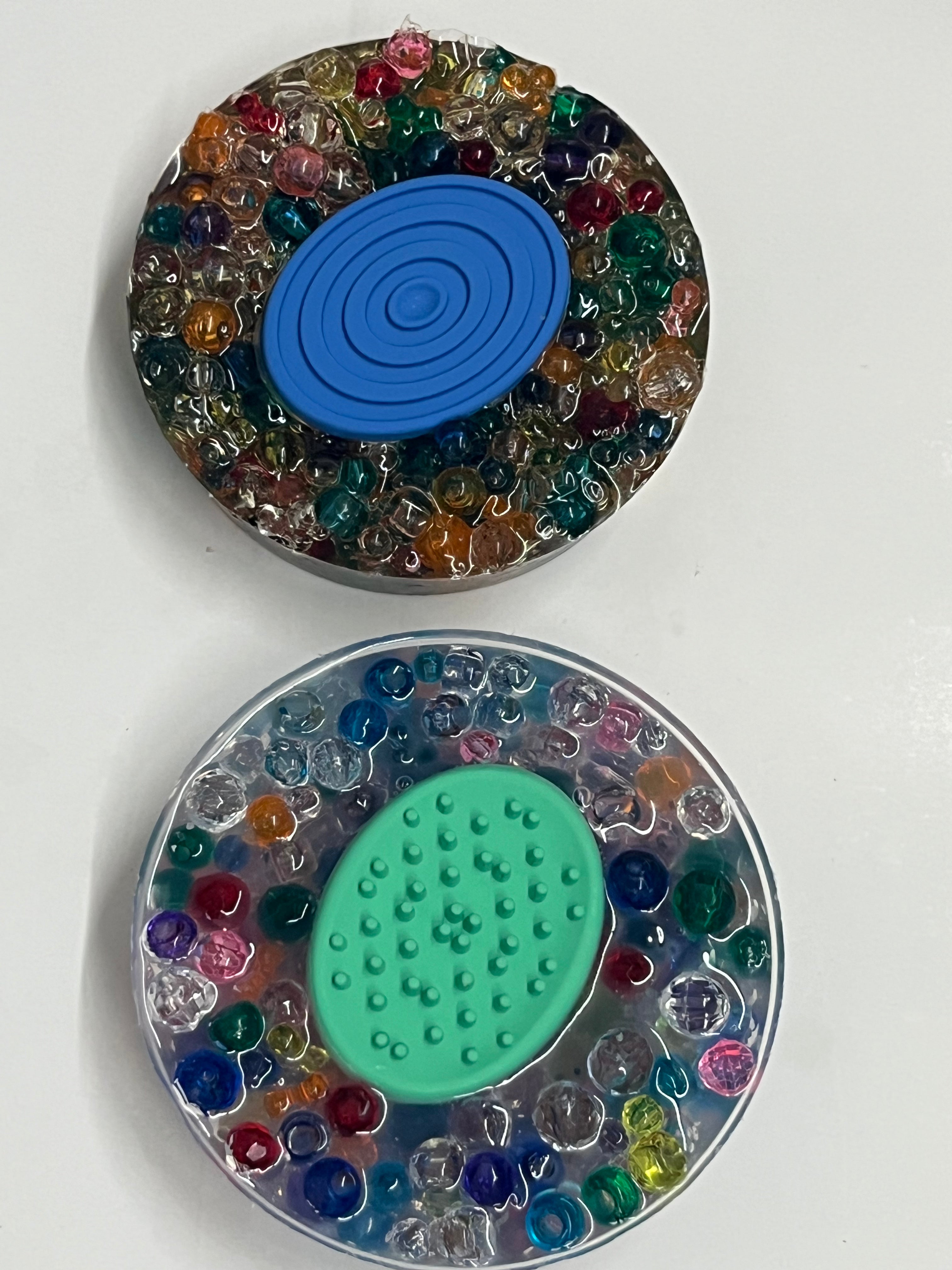 2-in-1 Sensory Fidget Pad | Reuseable Silicone Picky Pad