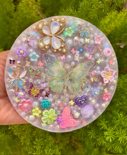 5” Inches Magic Butterfly Picky Pad Full of Beads, Silicone Pad for Skin Picking, Fidget Toys, Stress and Anxiety Relief