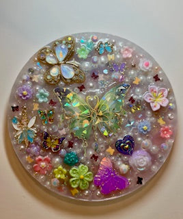 5” Inches Magic Butterfly Picky Pad Full of Beads, Silicone Pad for Skin Picking, Fidget Toys, Stress and Anxiety Relief