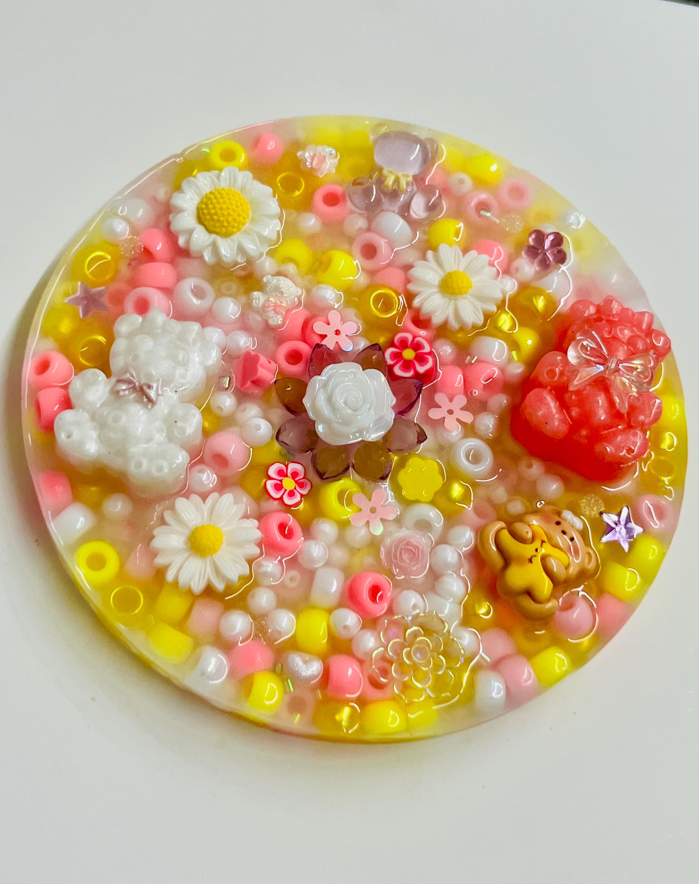 5” Inches Daisy Bear Sensory Picky Pad – Therapeutic Fidget Toy for Anxiety Relief, Travel & Desk Play, Dermatillomania, ADHD, Skin Picking