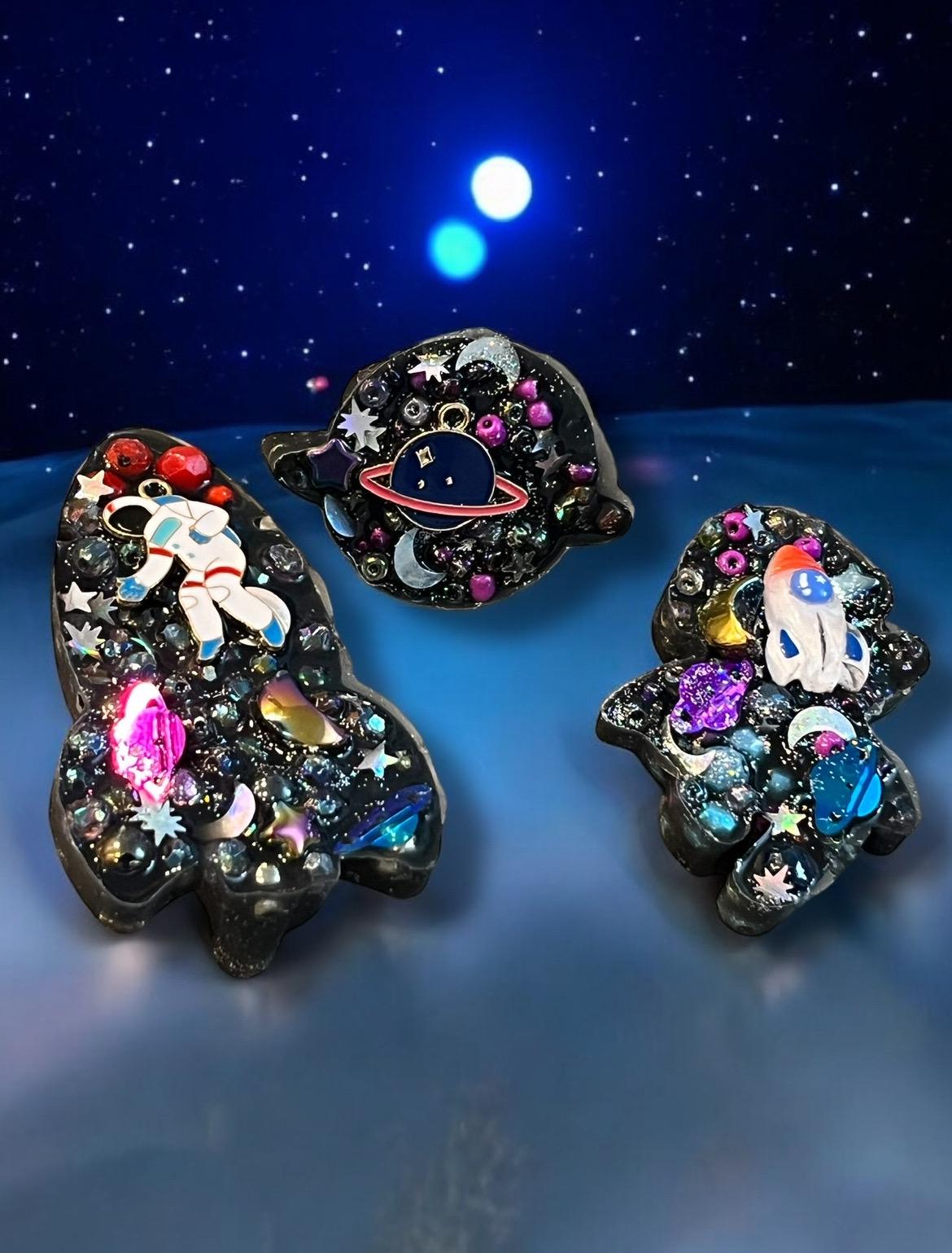 Galactic Trio Outer Space Sensory Fidget Pad