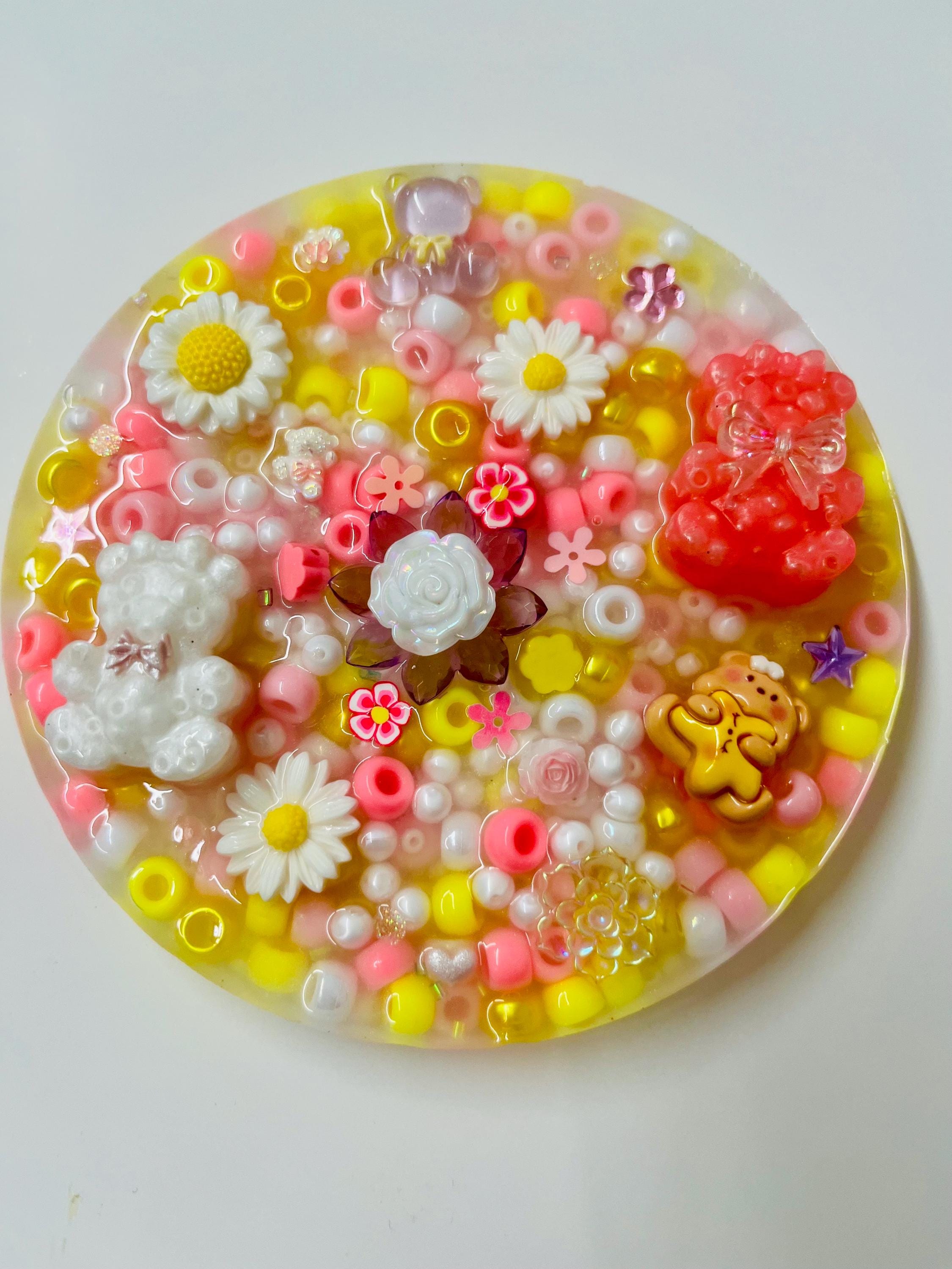 5” Inches Daisy Bear Sensory Picky Pad – Therapeutic Fidget Toy for Anxiety Relief, Travel & Desk Play, Dermatillomania, ADHD, Skin Picking